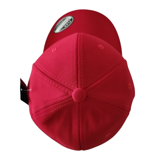 Men's Flex Fit Athletic Premium Red Cap - Picture 6 of 6